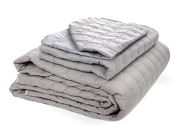 L'essentiel linge de maison Juego de colcha doble Yıldız - Gris